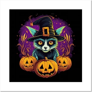 Lemur Halloween Posters and Art